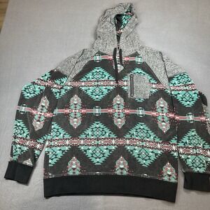 Empyre Surplus Co. Aztec Pattern Men's SIZE L Hoodie